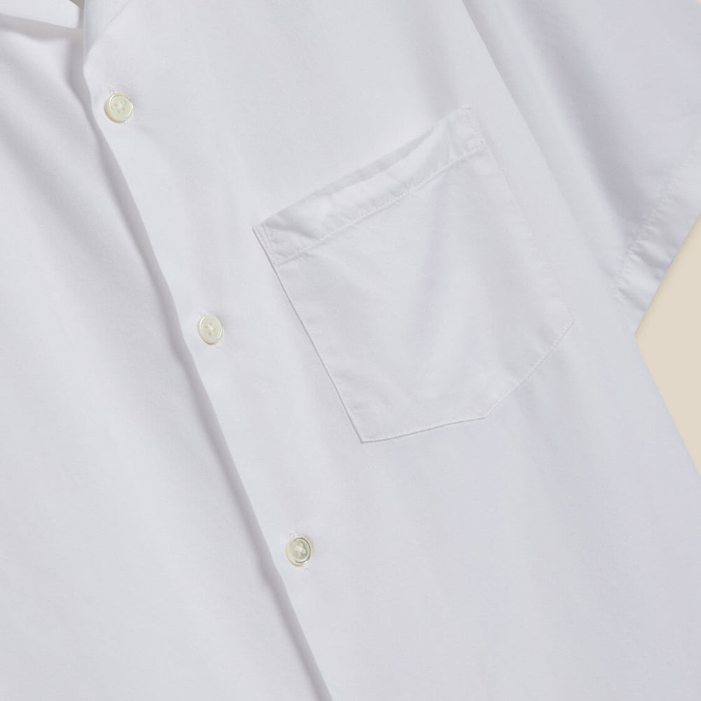Portuguese Flannel Shirt SS Dogtown white off