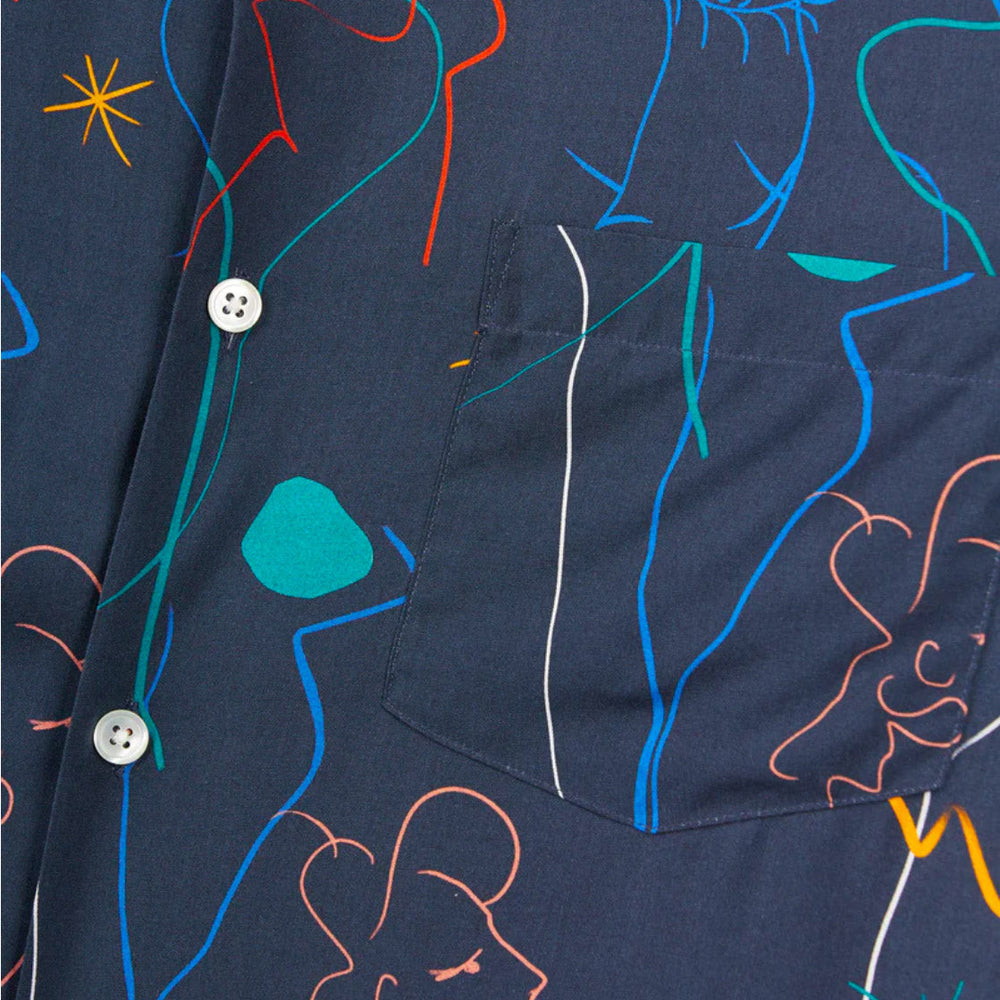 
                      
                        Portuguese Flannel Shirt SS Doodle blue
                      
                    