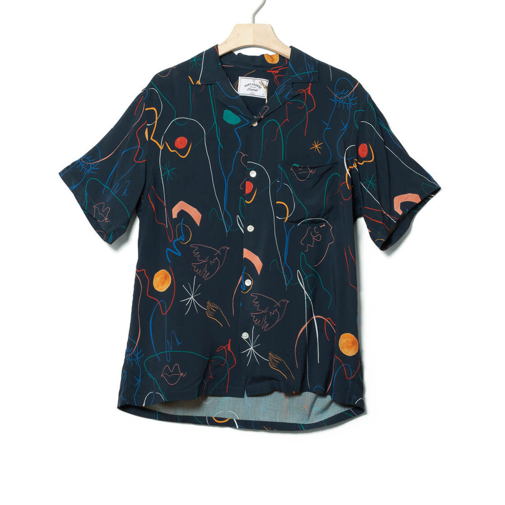 
                      
                        Portuguese Flannel Shirt SS Doodle blue
                      
                    