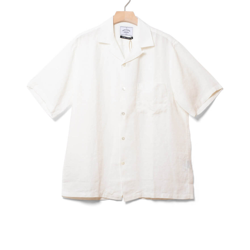 
                      
                        Portuguese Flannel Shirt SS Linen Camp Collar white
                      
                    