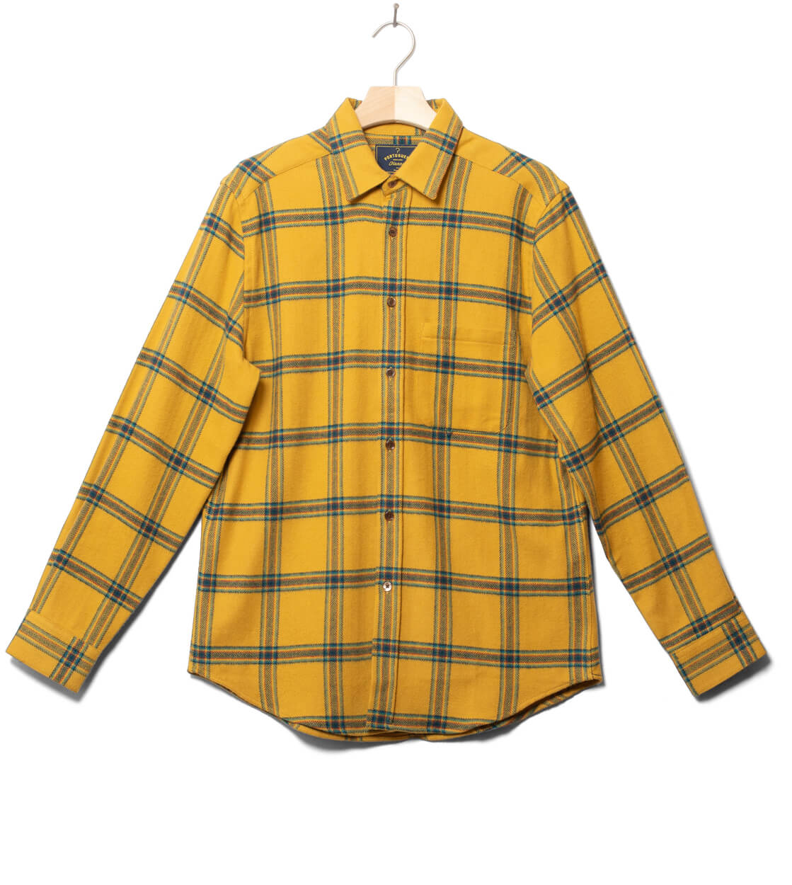 Portuguese Flannel Shirt Standard yellow plaid