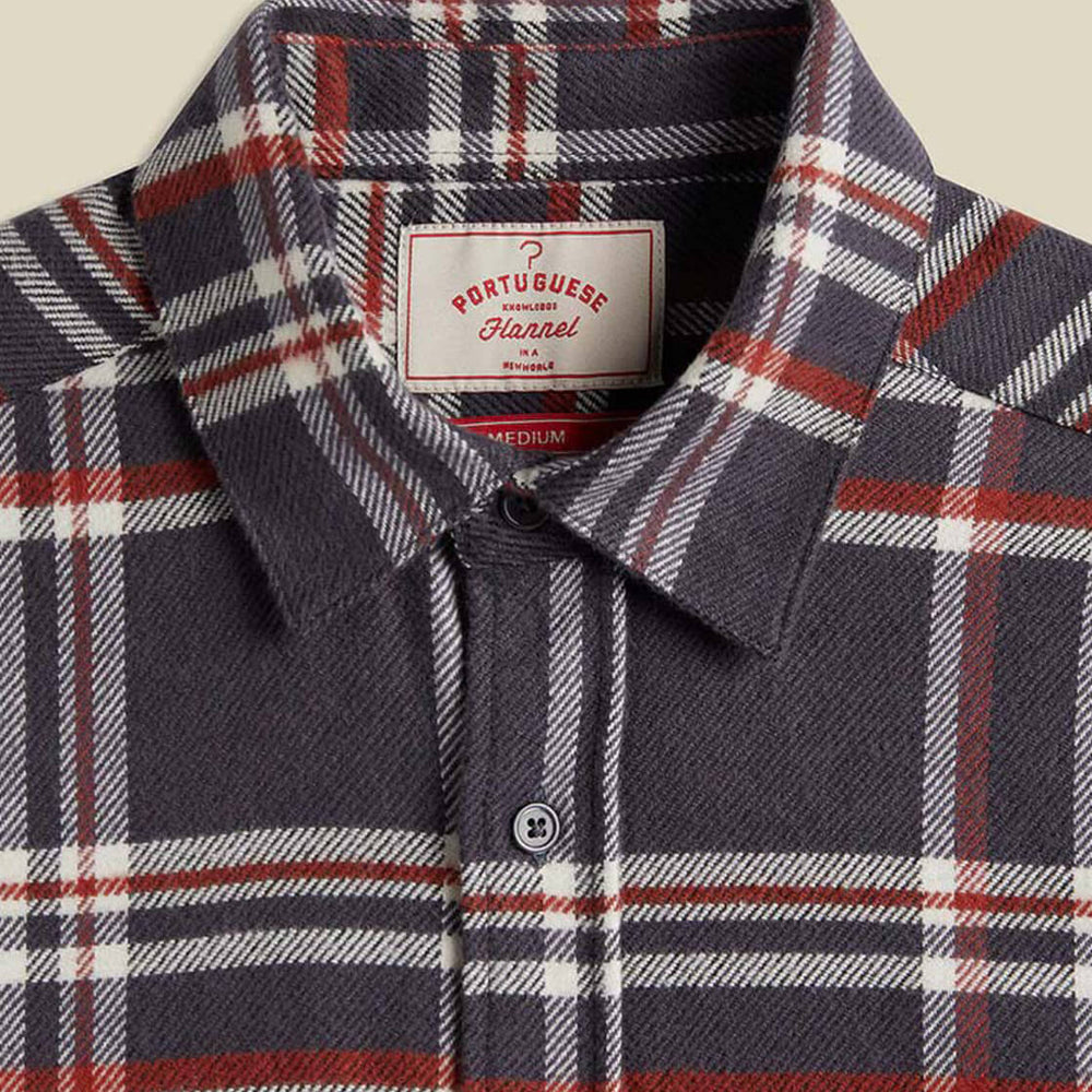 Portuguese Flannel Shirt Vet grey multi