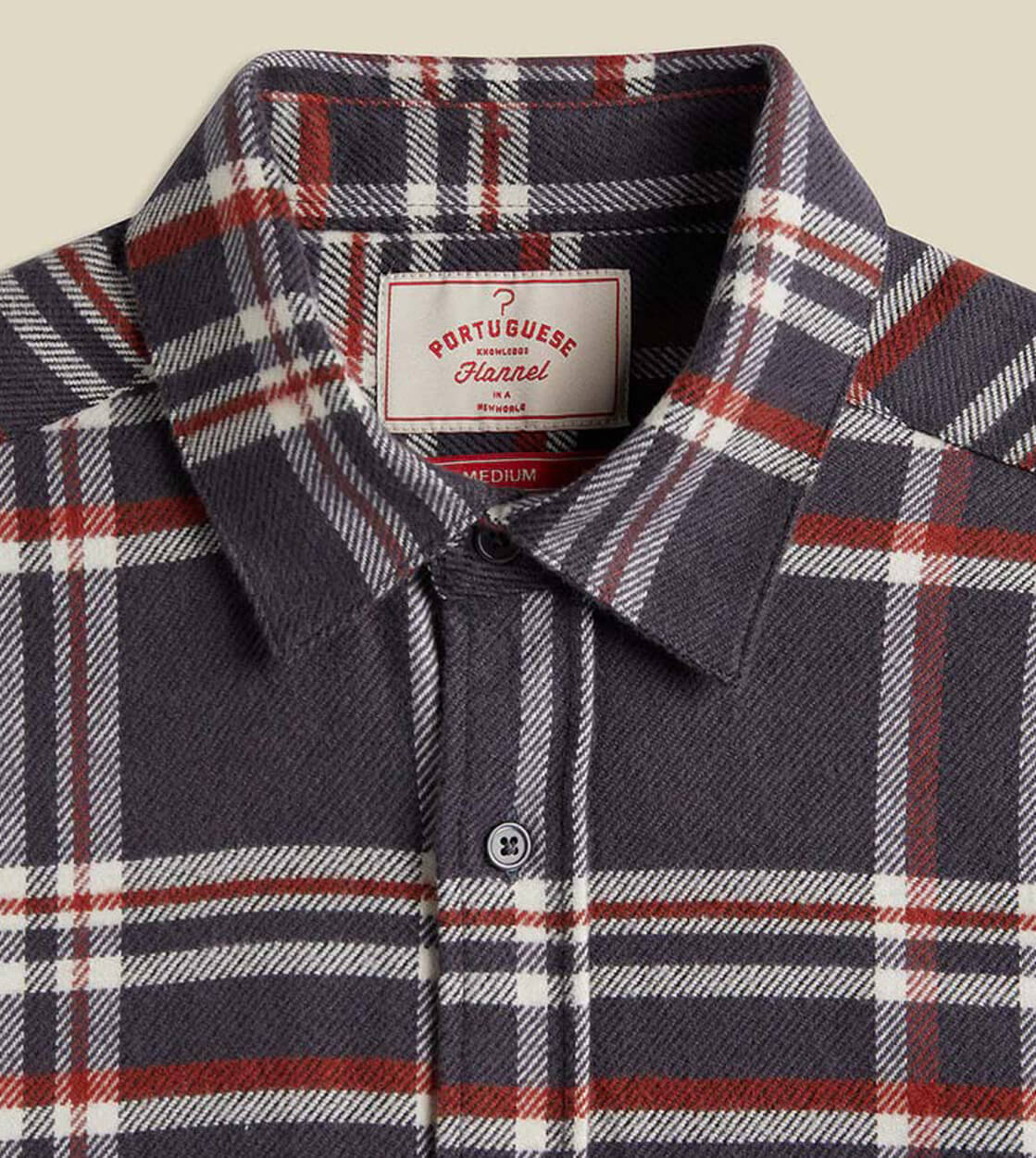 Portuguese Flannel Shirt Vet grey multi