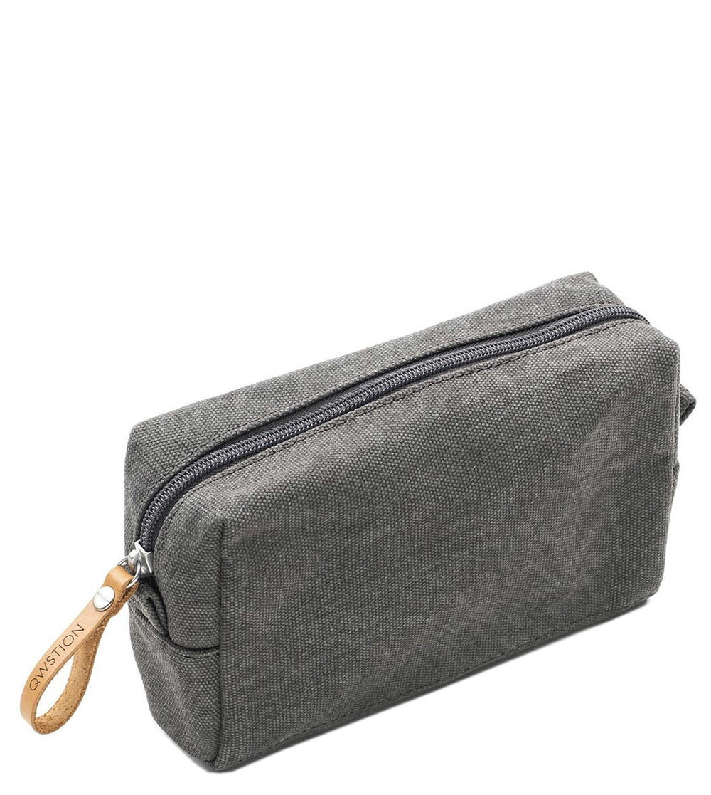Qwstion Amenity Pouch organic washed grey