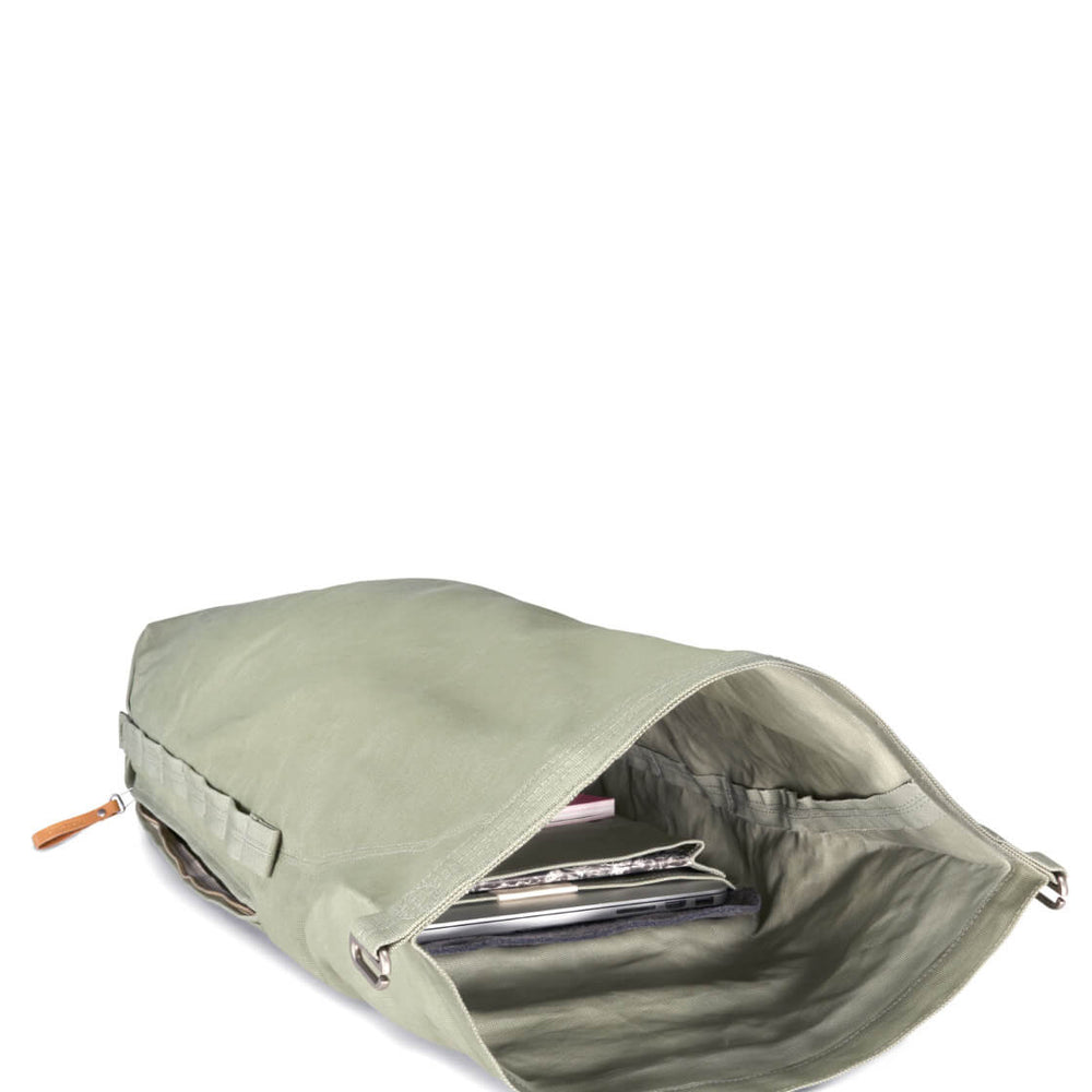 Qwstion Backpack Roll Pack green sage