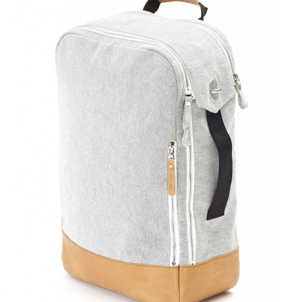 
                      
                        Qwstion Backpack raw blend natural leather
                      
                    