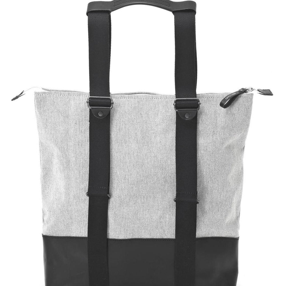 
                      
                        Qwstion Bag Simple Zipshopper raw blend leather canvas
                      
                    