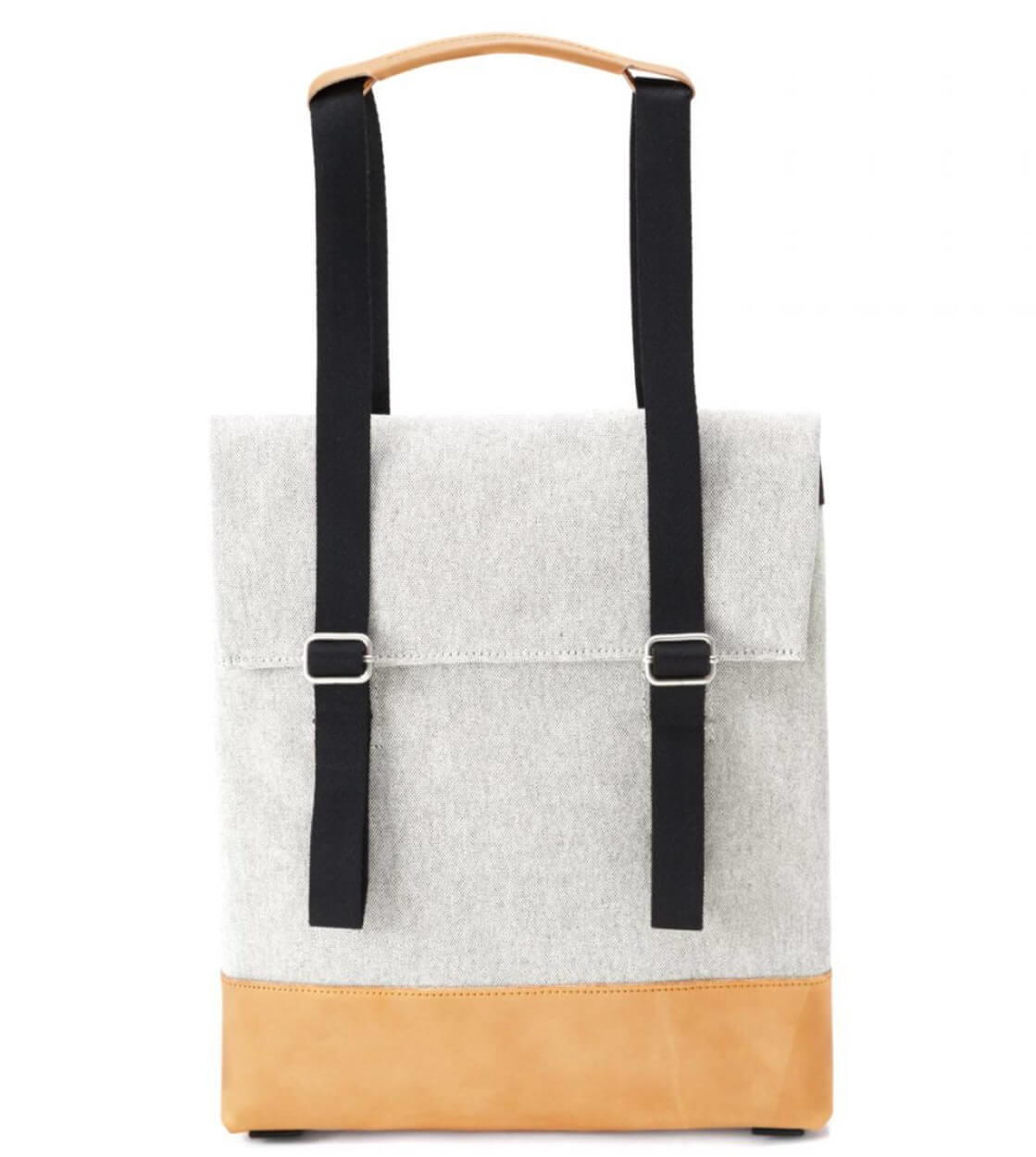 Qwstion Bag Small Tote raw blend natural leather