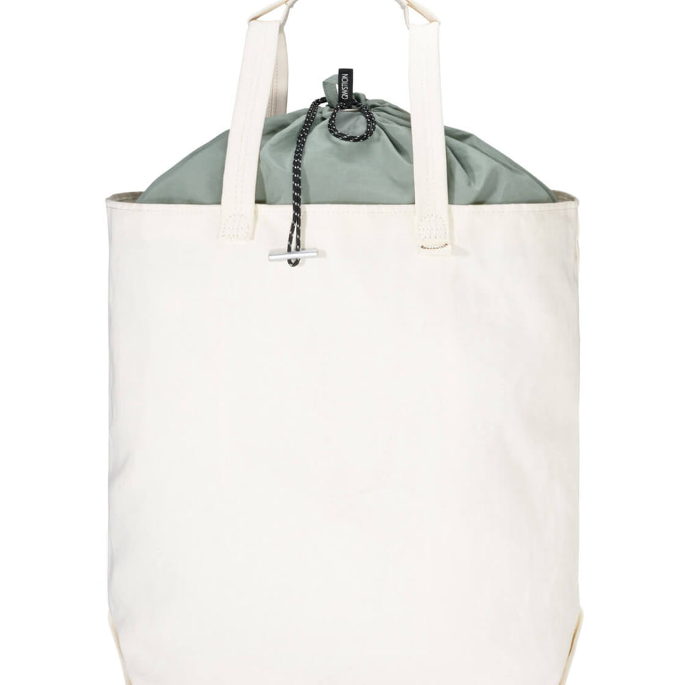 Qwstion Bag Tote LG natural white heron