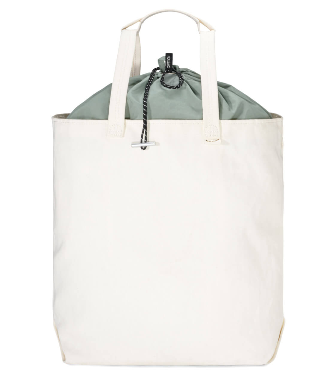 Qwstion Bag Tote LG natural white heron