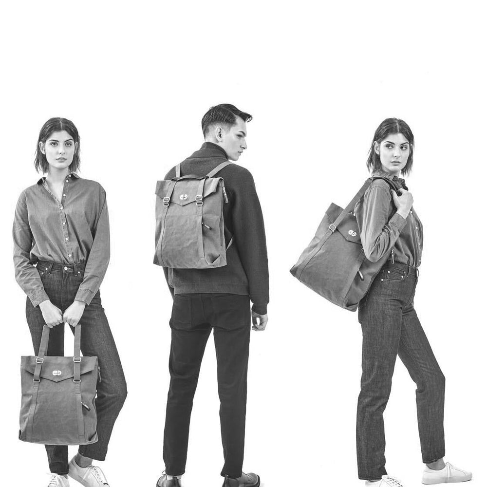 
                      
                        Qwstion Bag Tote black leather canvas
                      
                    
