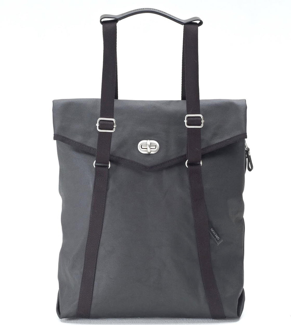 Qwstion Bag Tote organic jet black