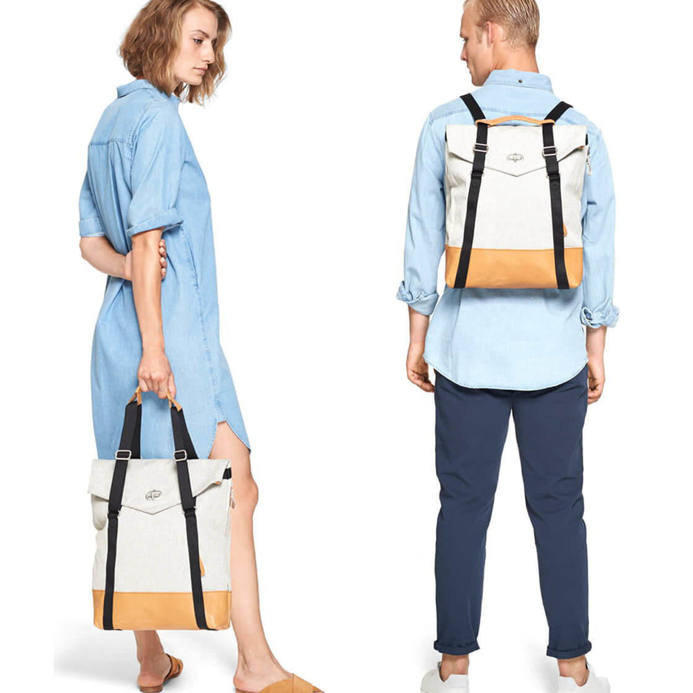 
                      
                        Qwstion Bag Tote raw blend natural leather
                      
                    