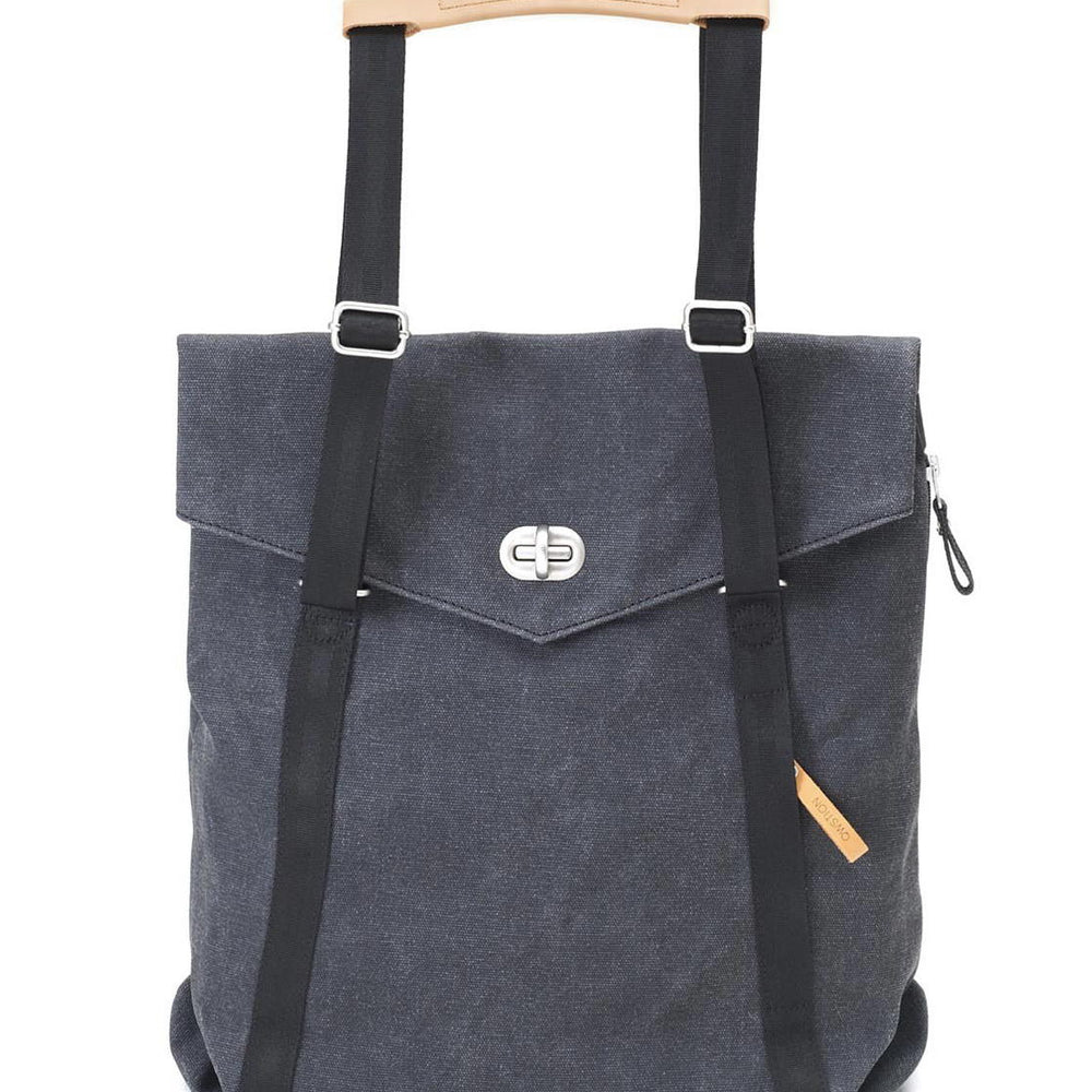 Qwstion Bag Tote washed black