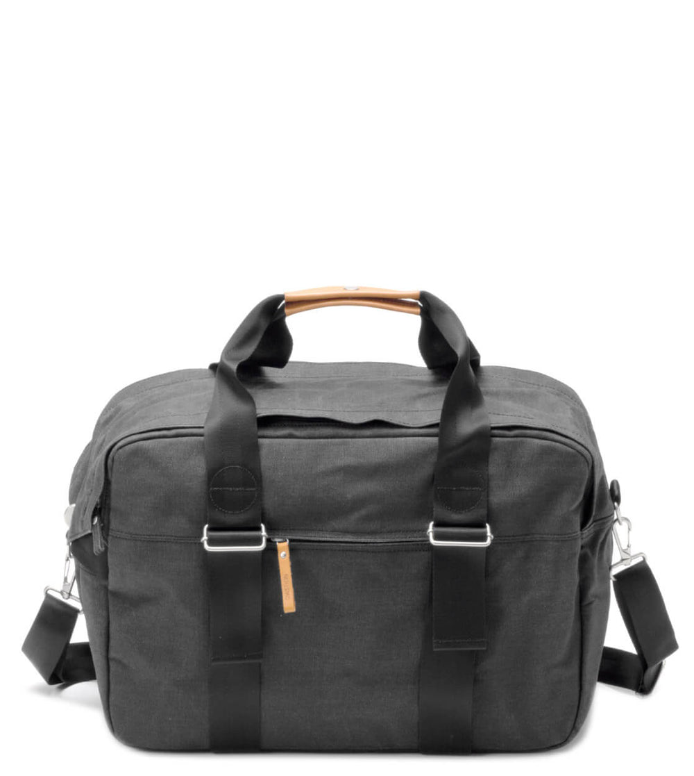 Qwstion Bag Weekender organic washed black