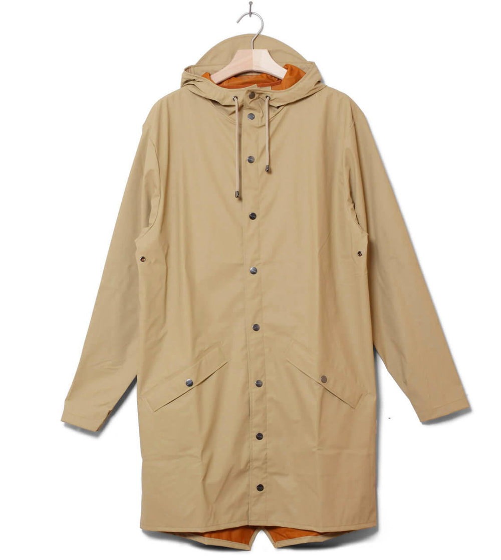 Rains Rainjacket Long beige desert