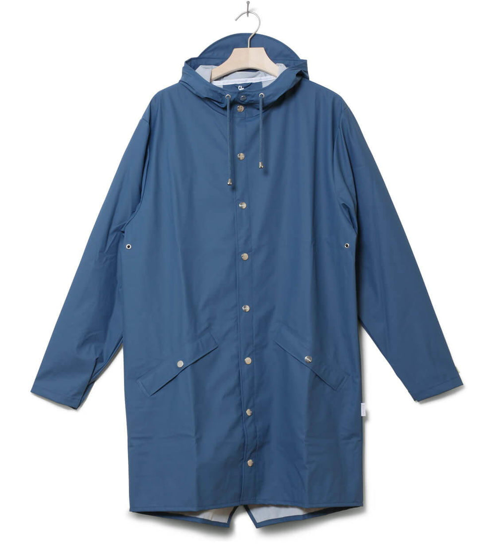 Rains Rainjacket Long blue faded