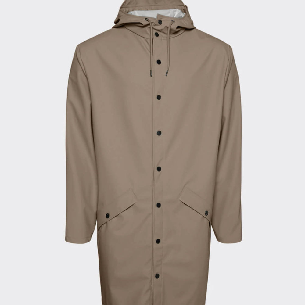 
                      
                        Rains Rainjacket Long brown taupe
                      
                    