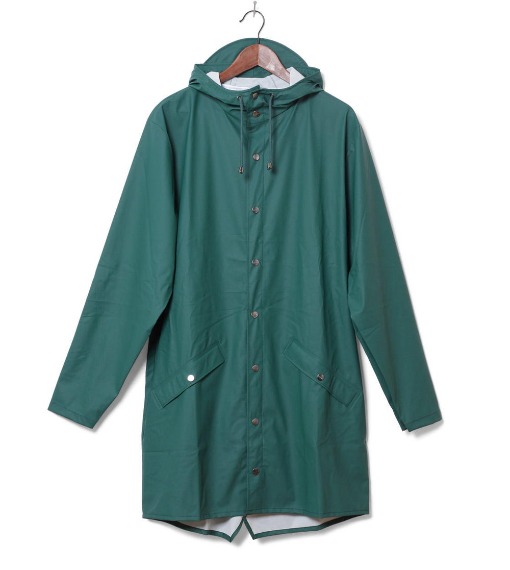 Rains Rainjacket Long green dark teal