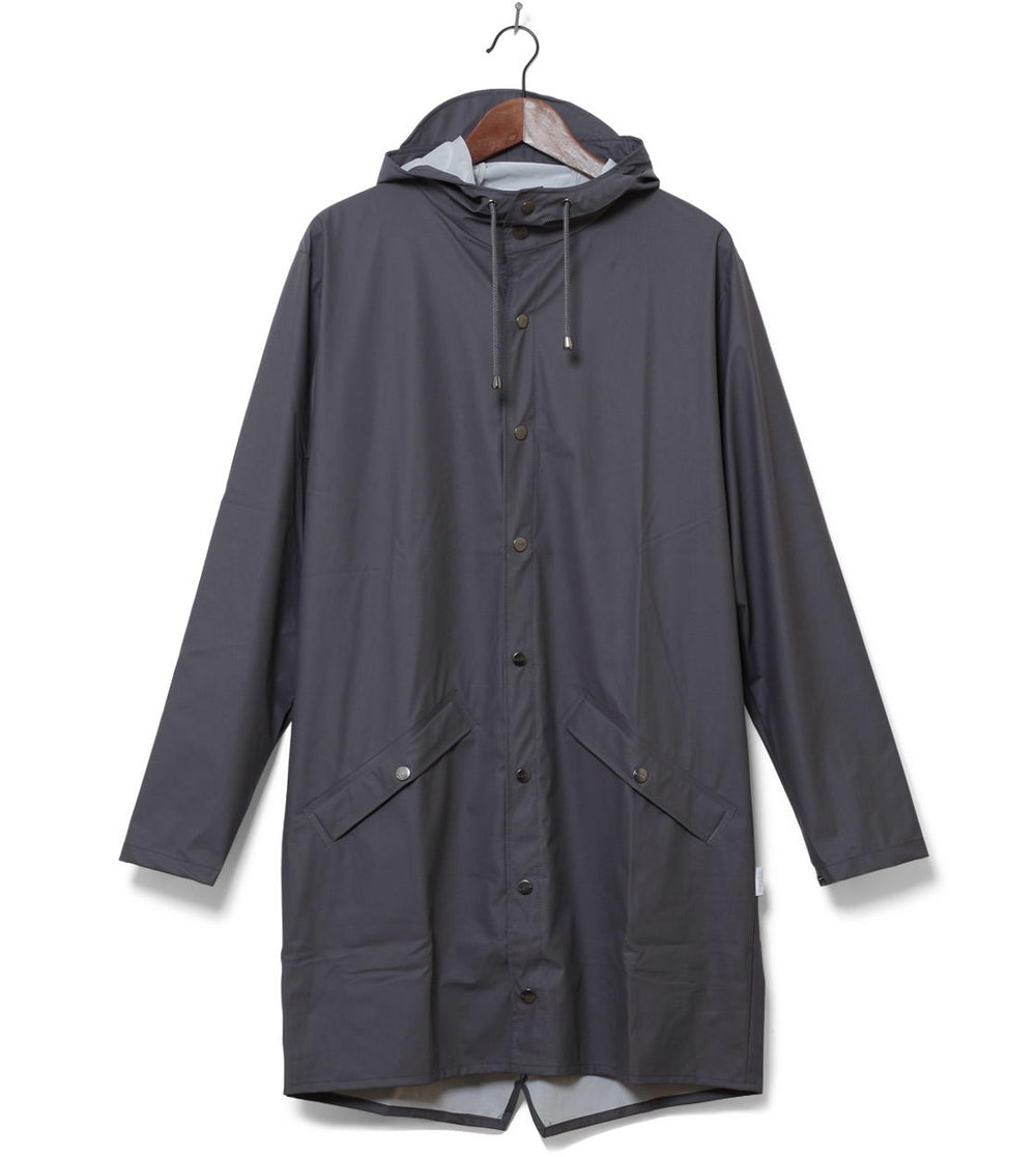 Rains Rainjacket Long grey smoke