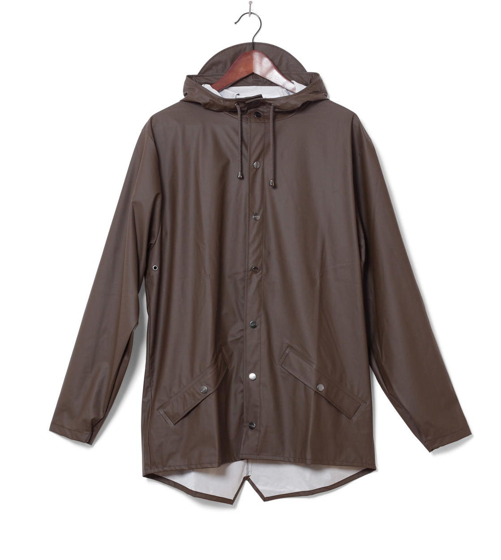 Rains Rainjacket Short brown