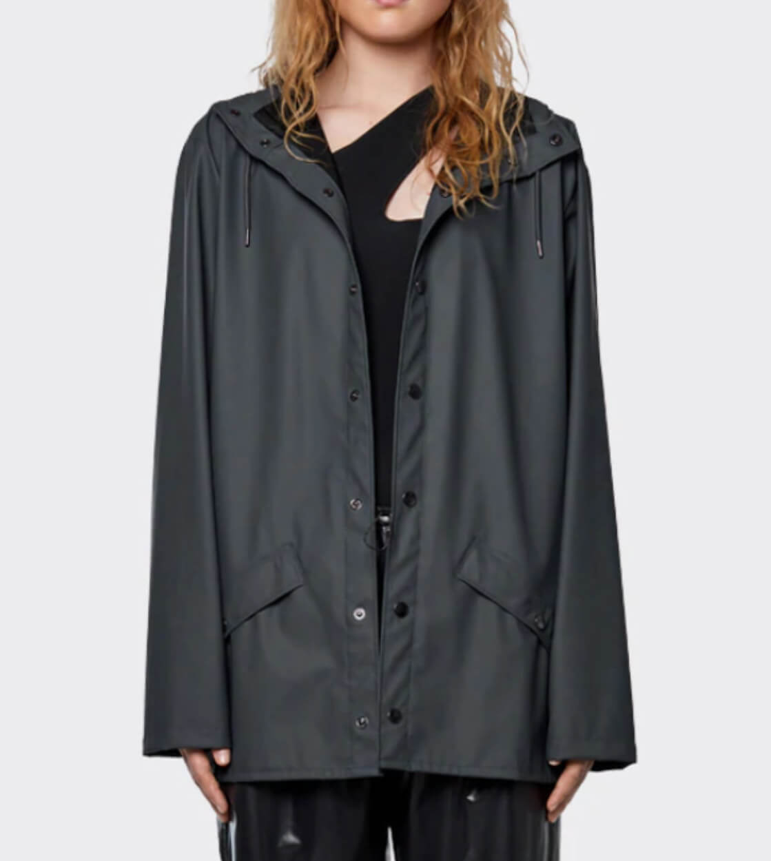 Rains Rainjacket Short grey slate