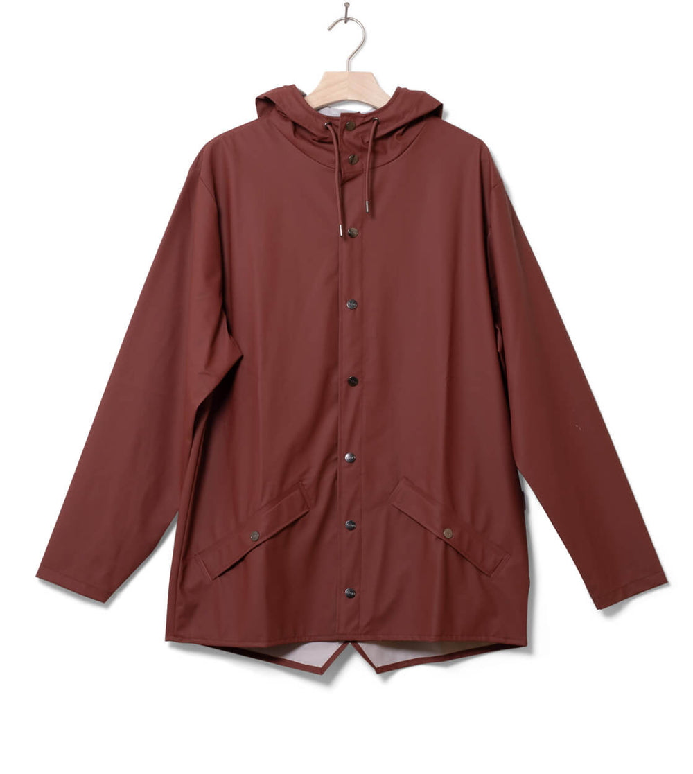 Rains Rainjacket Short red maroon
