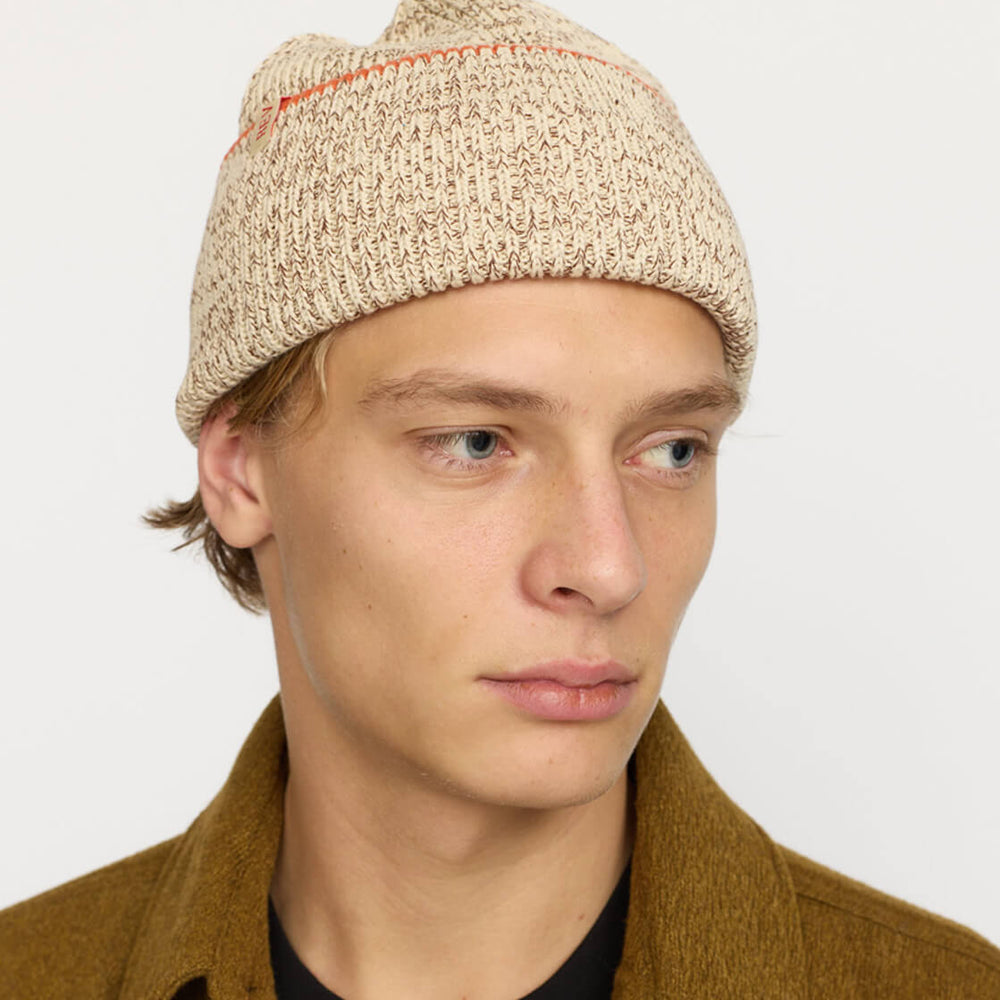 Revolution Beanie 9327 Big Fold Up beige offwhite