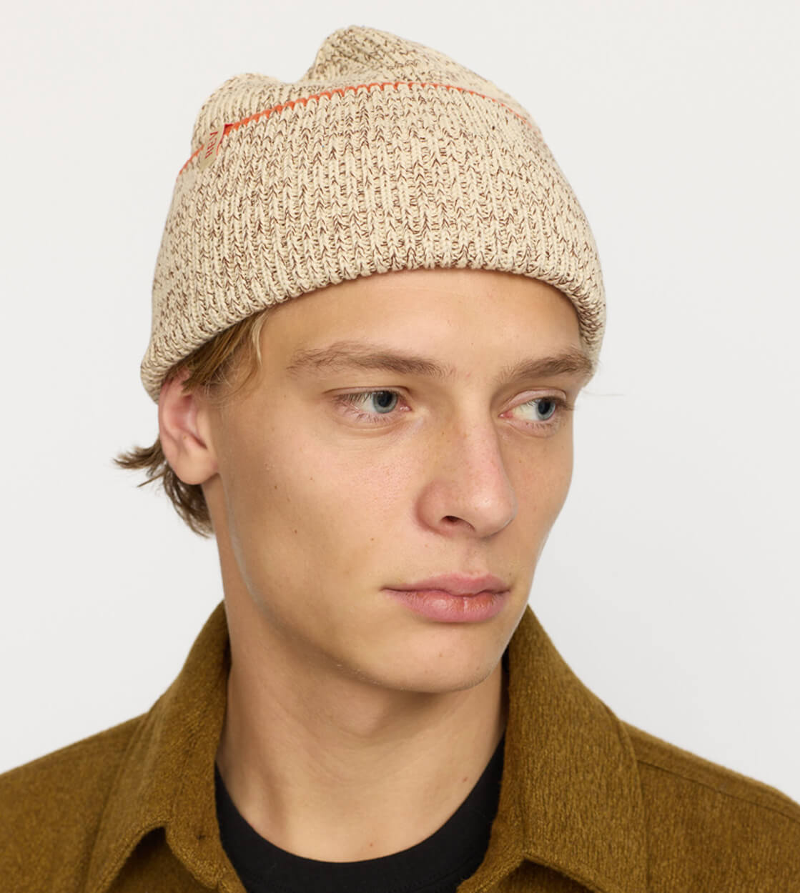 Revolution Beanie 9327 Big Fold Up beige offwhite