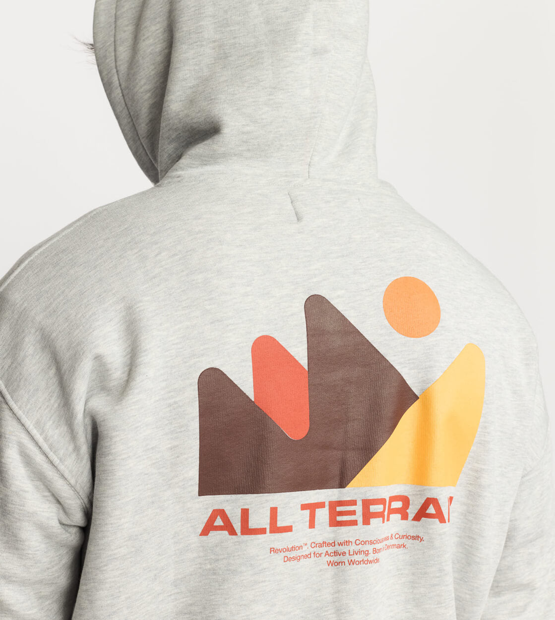 Revolution Hooded 2817 MOU grey melange
