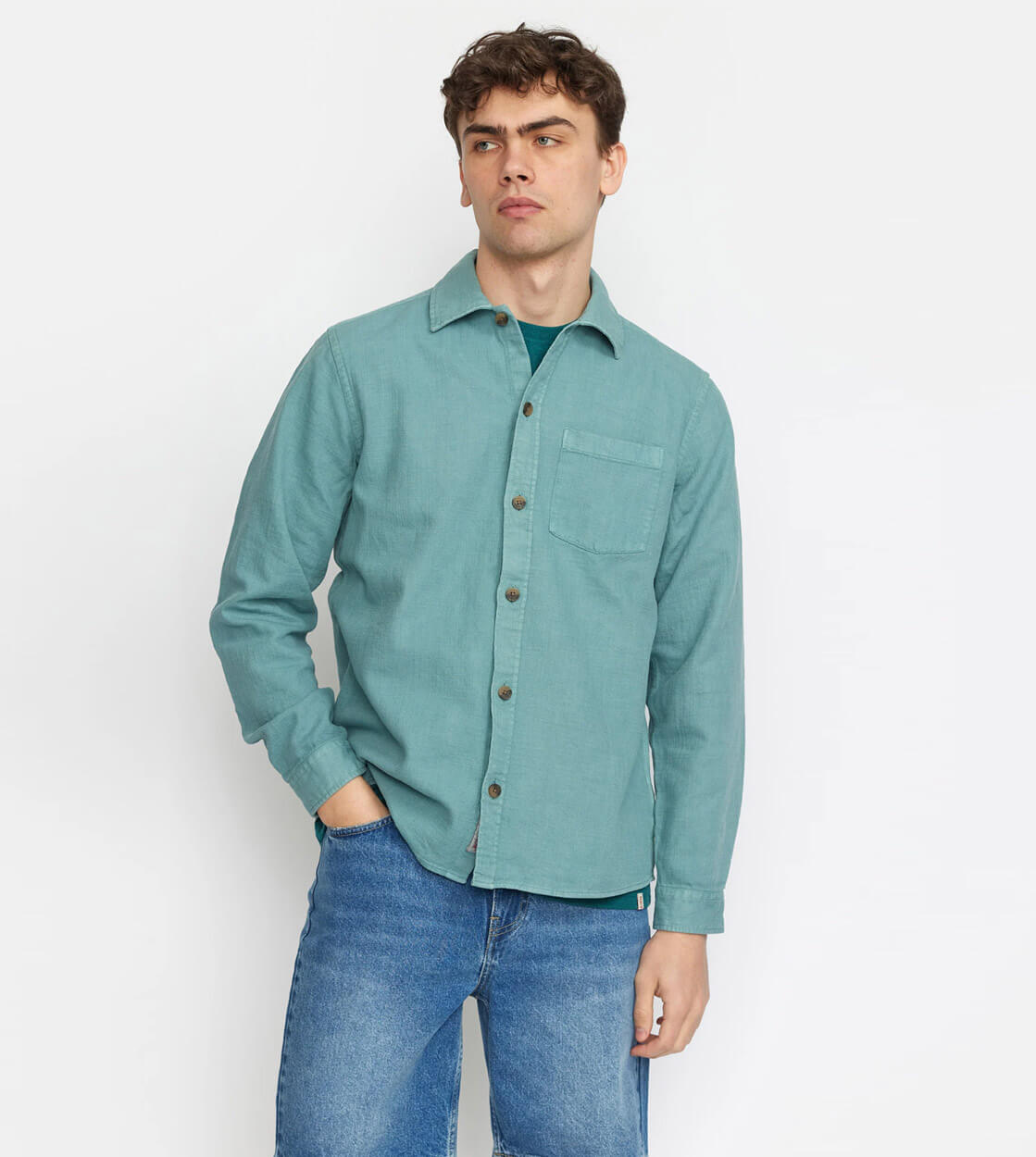 Revolution Shirt 3997 Casual green dust