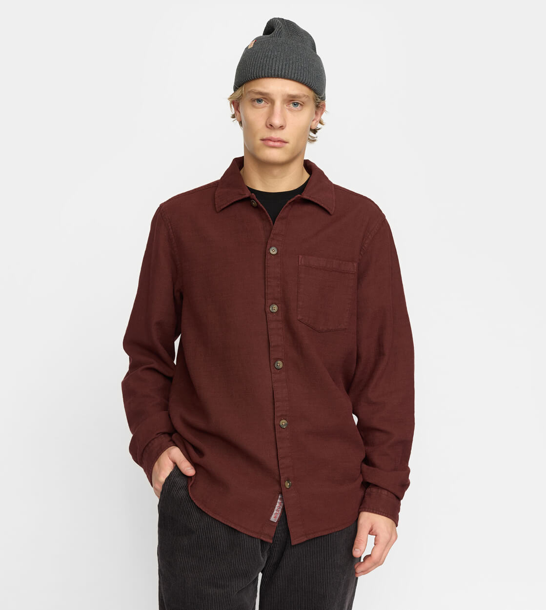 Revolution Shirt 3997 Casual red burgundy