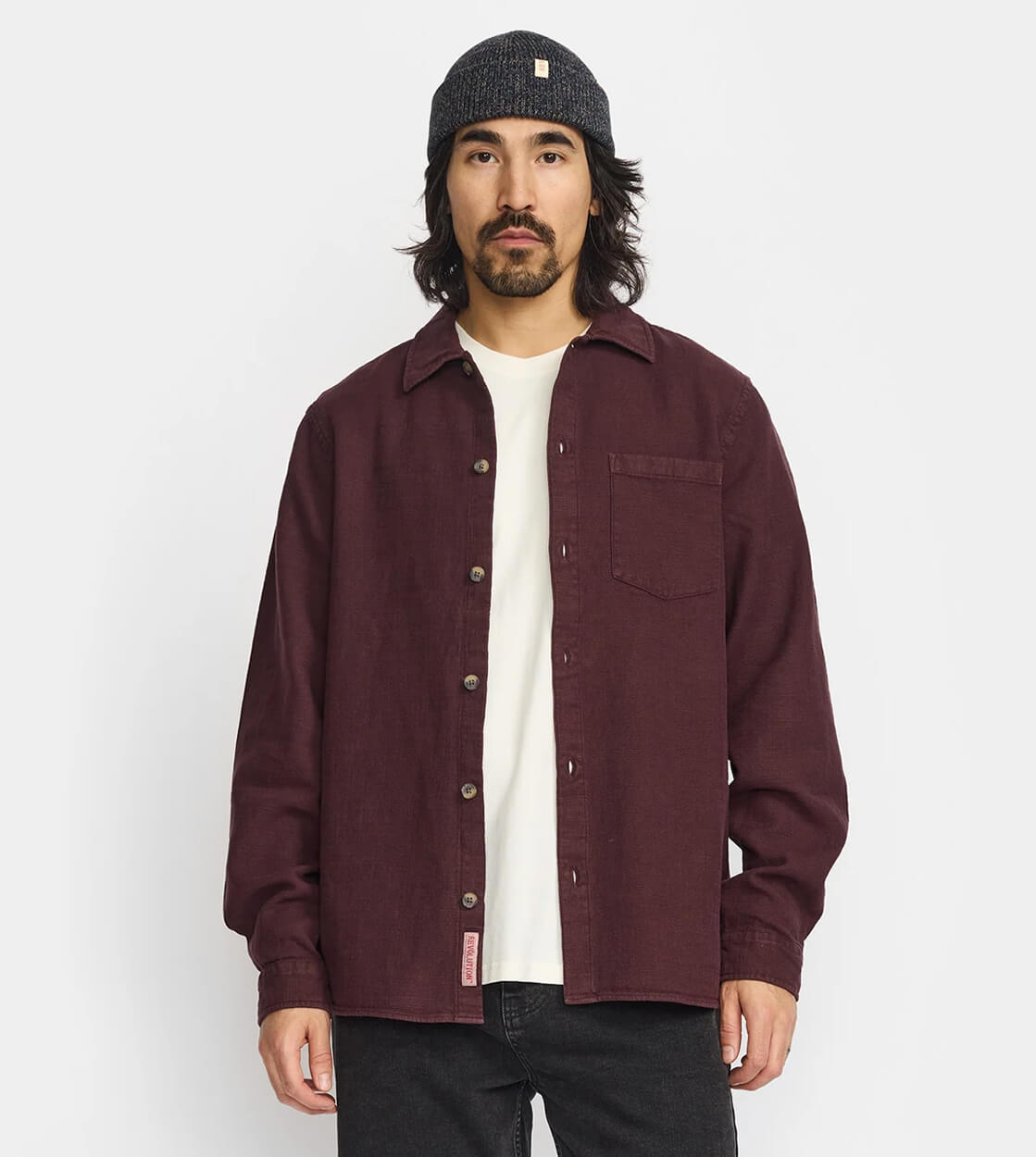 Revolution Shirt 3997 Casual red darkburgundy