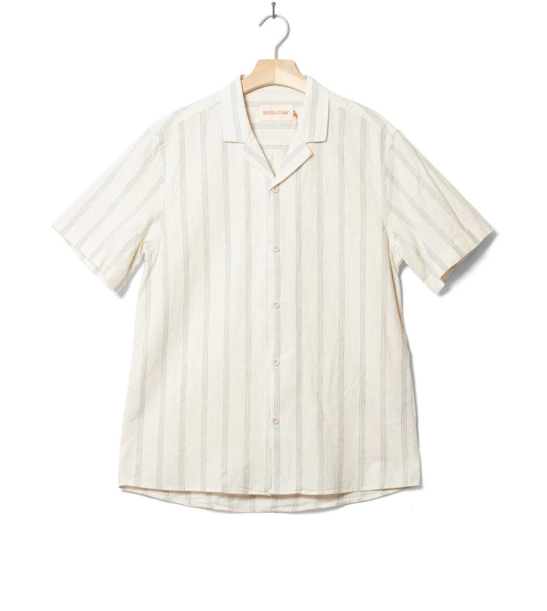 Revolution Shirt SS 3237 Cuban beige/blue