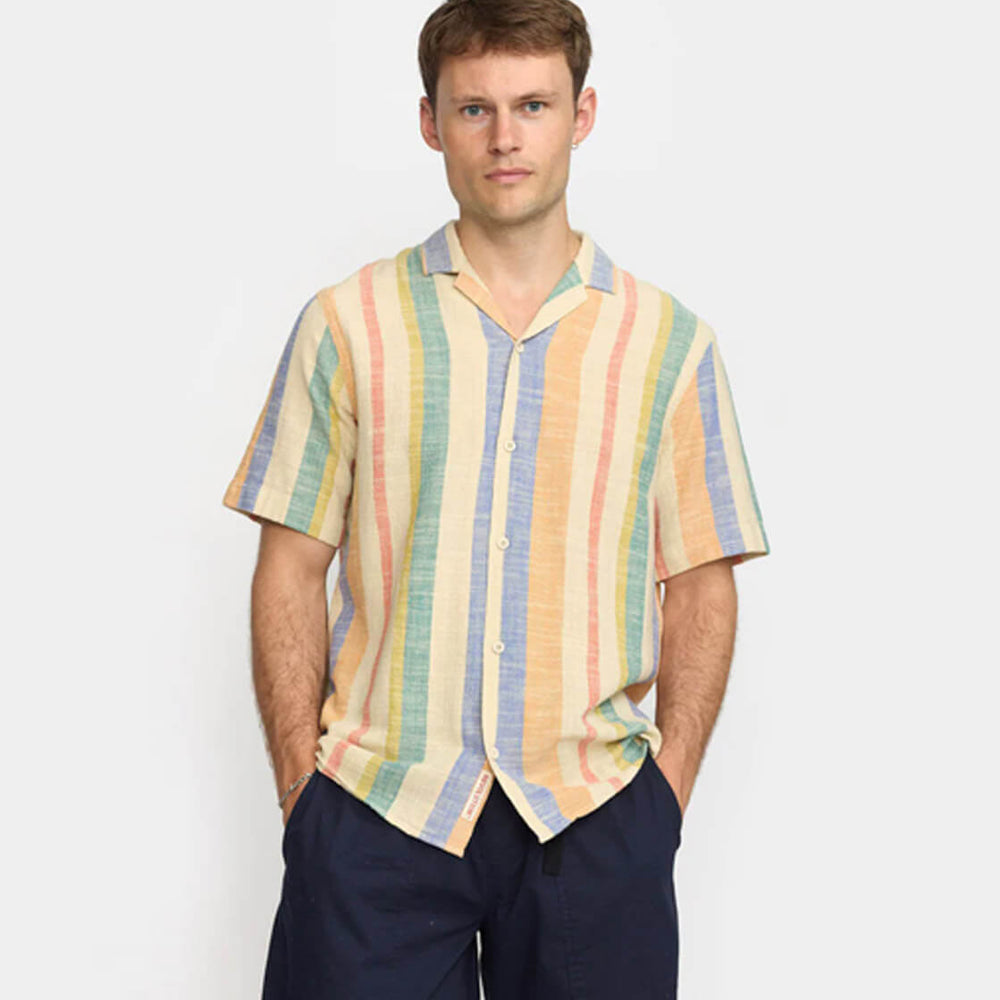 Revolution Shirt SS 3918 Cuban multi orange