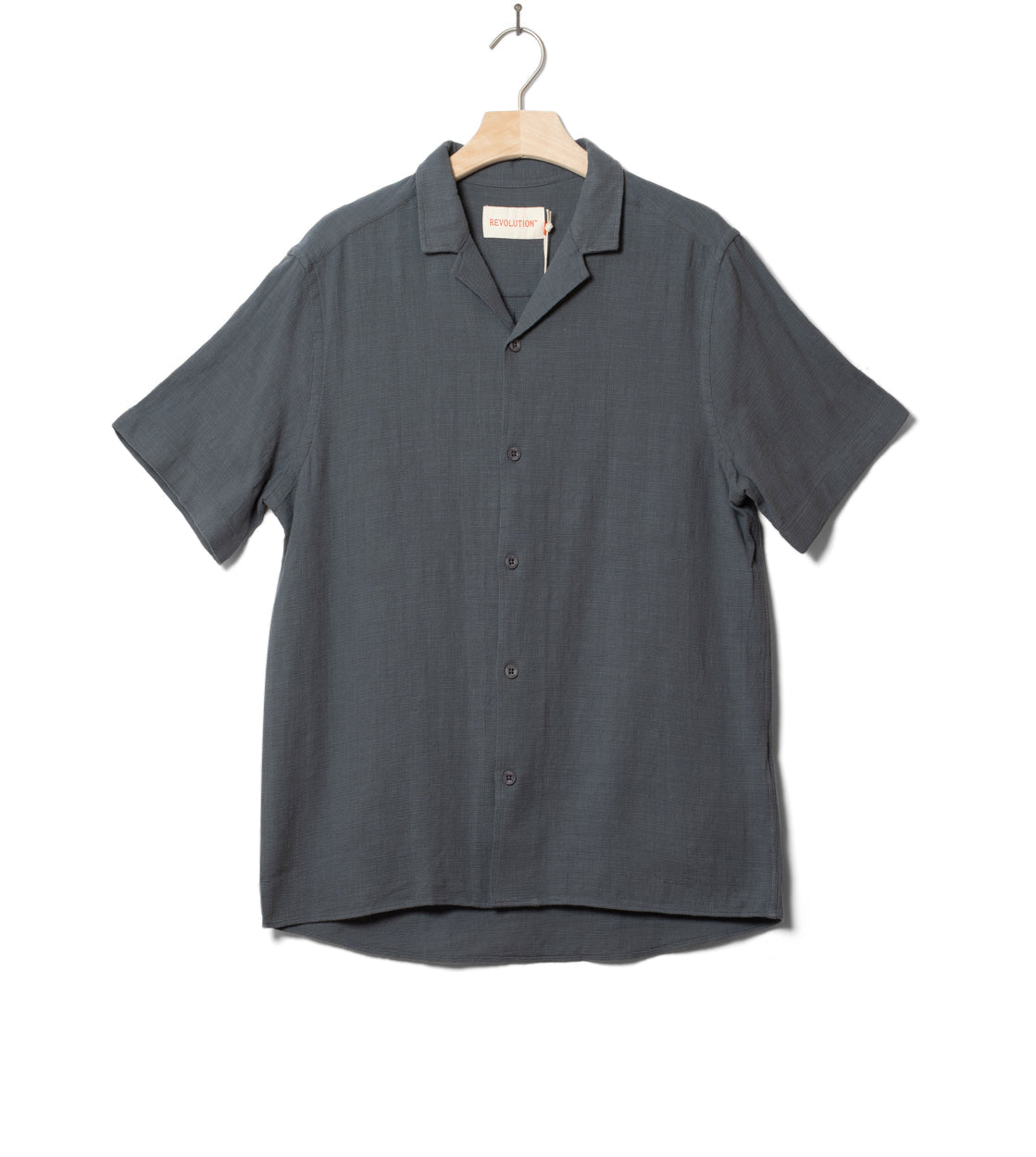 Revolution Shirt SS 3927 Cuban grey dark