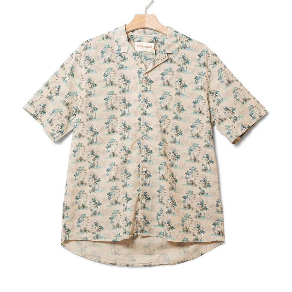 Revolution Shirt SS 3938 beige light blue