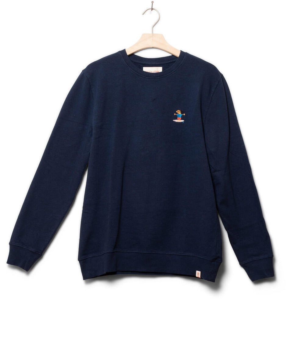 Revolution Sweater 2709 Gen blue navy melange