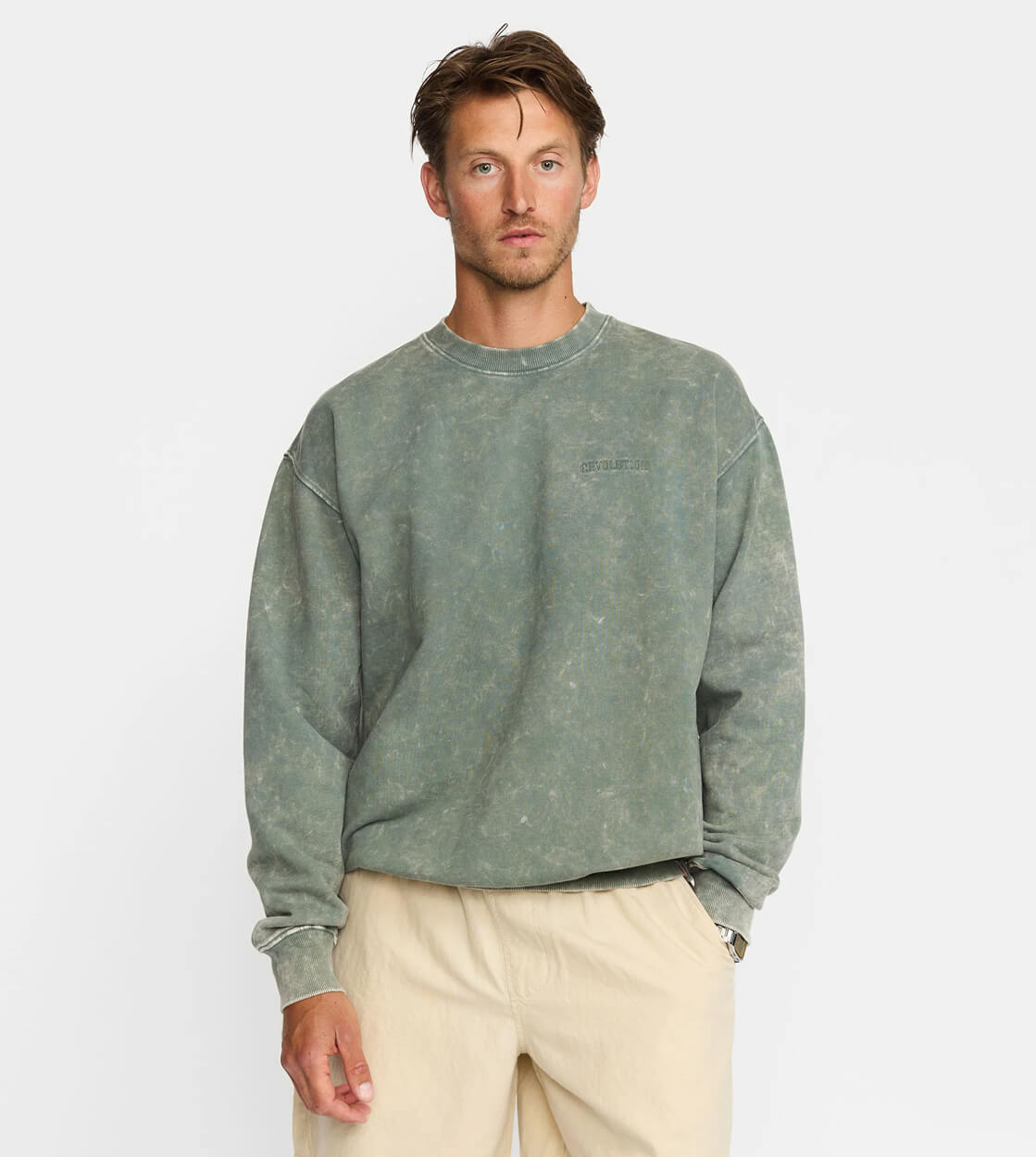 Revolution Sweater 2806 REV green lightarmy