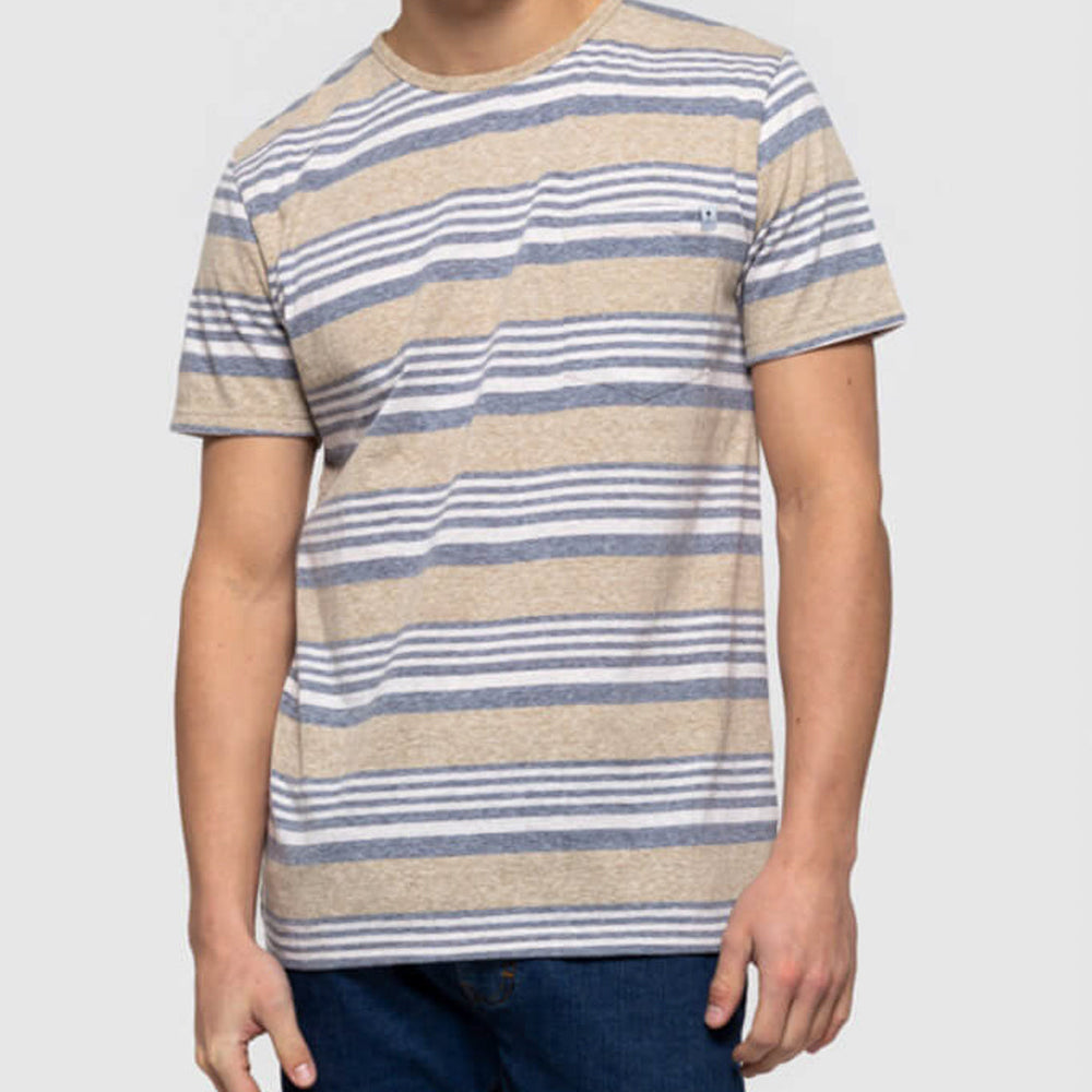 
                      
                        Revolution T-Shirt 1147 Striped beige khaki
                      
                    