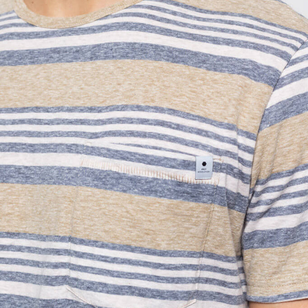 
                      
                        Revolution T-Shirt 1147 Striped beige khaki
                      
                    