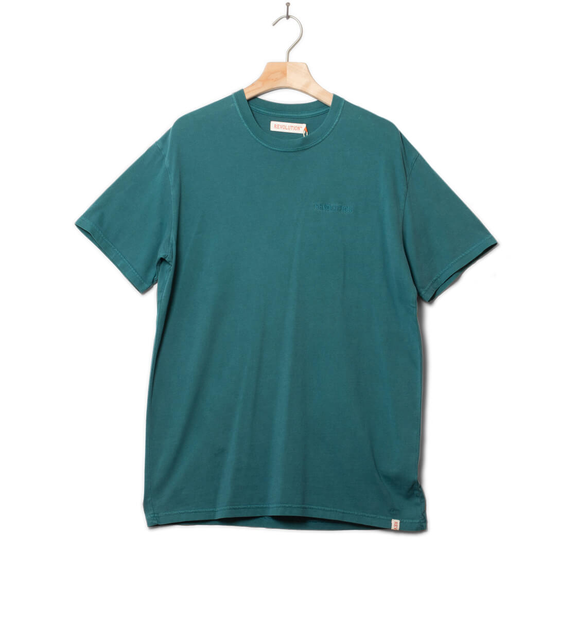 Revolution T-Shirt 1329 LOG blue petrol