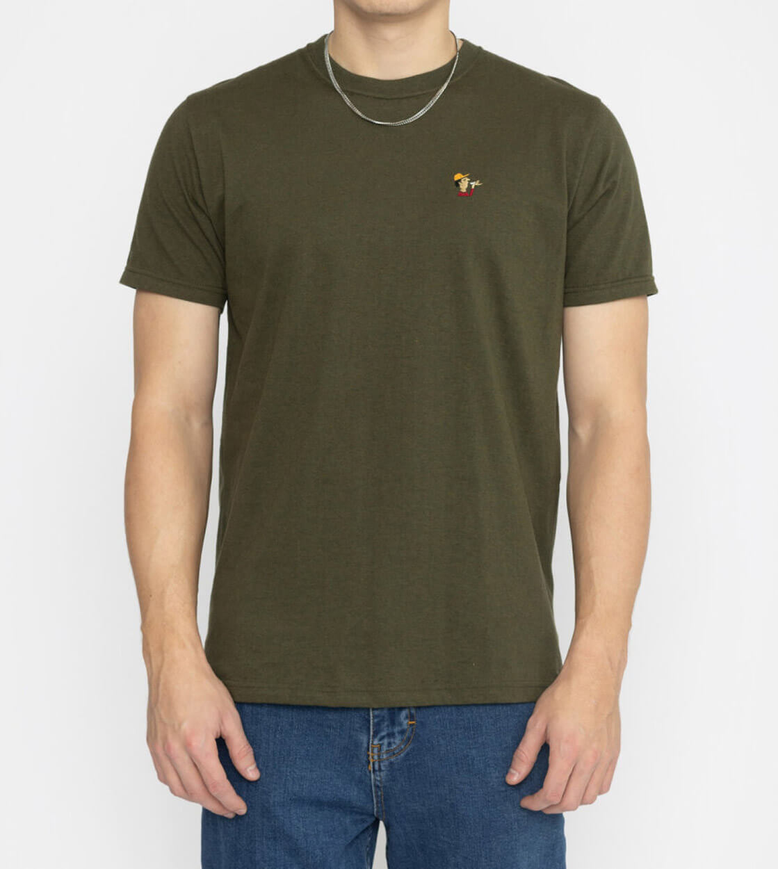 Revolution T-Shirt 1339 ZIP green army melange