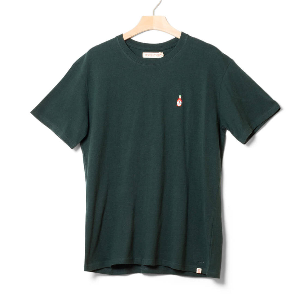 Revolution T-Shirt 1378 HOT green dark melange