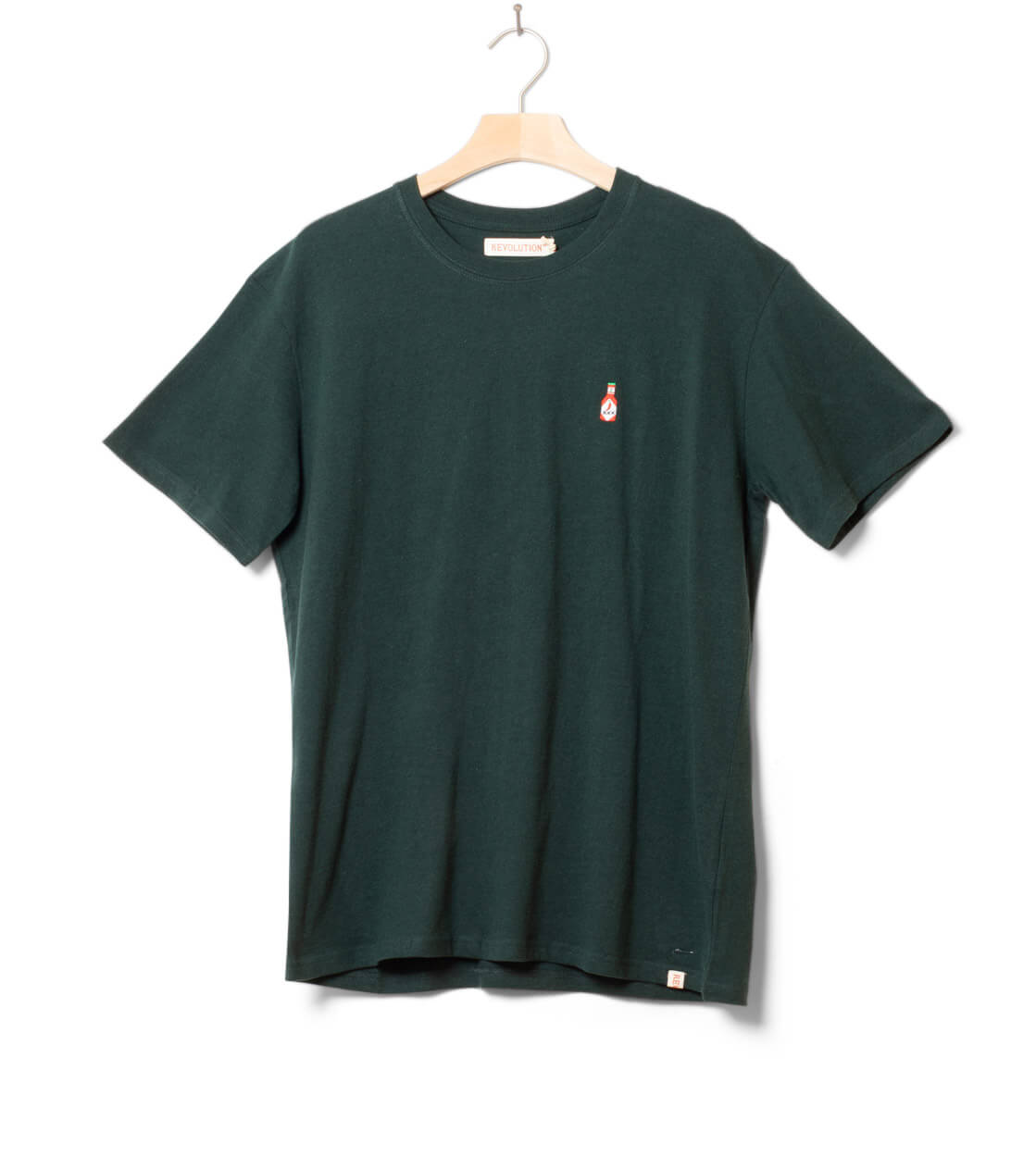 Revolution T-Shirt 1378 HOT green dark melange