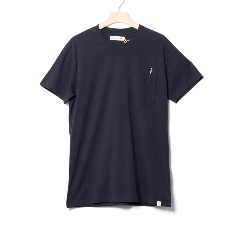 Revolution T-Shirt 1380 CHE blue navy