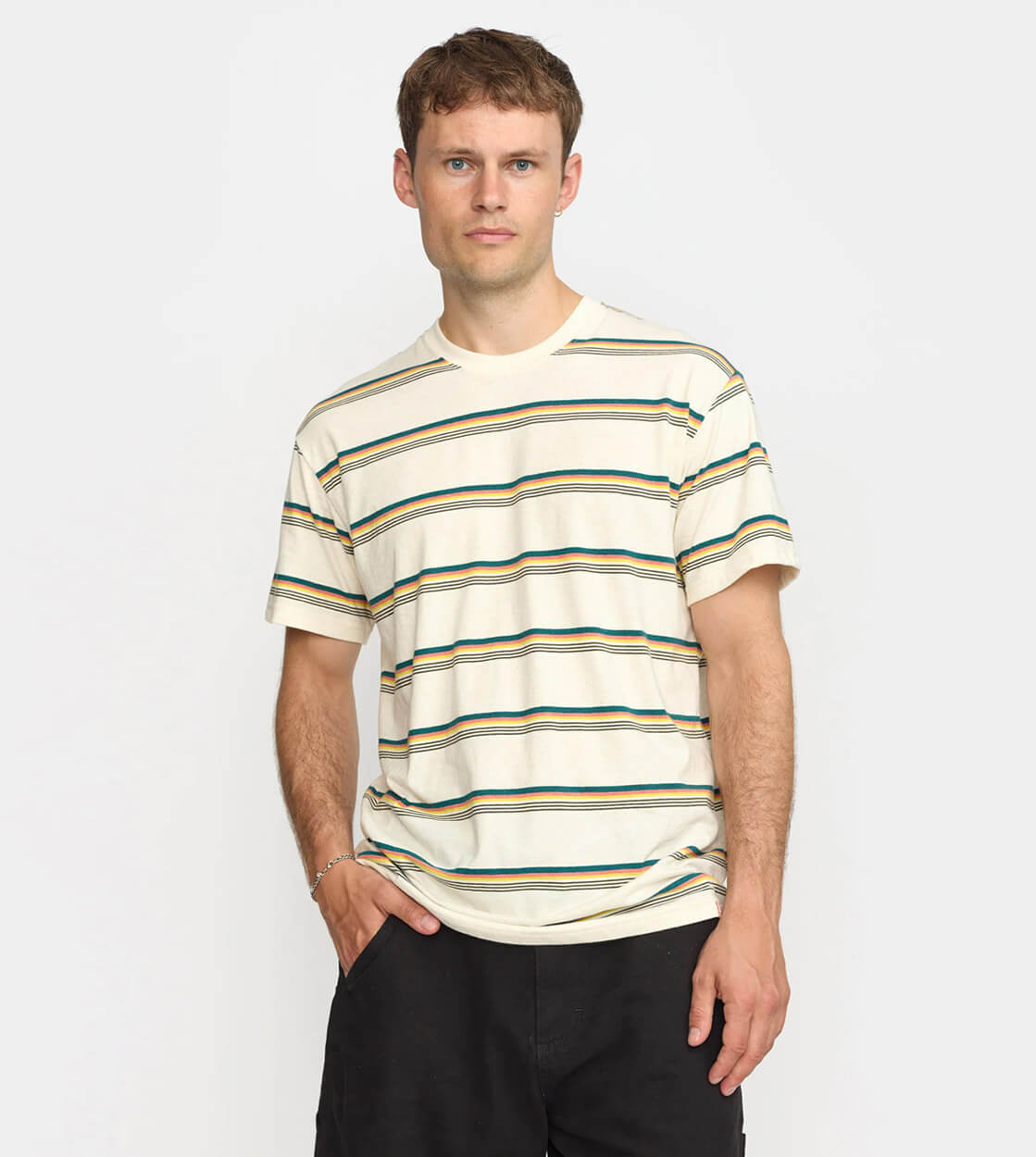 Revolution T-Shirt 1384 Loose beige offwhite