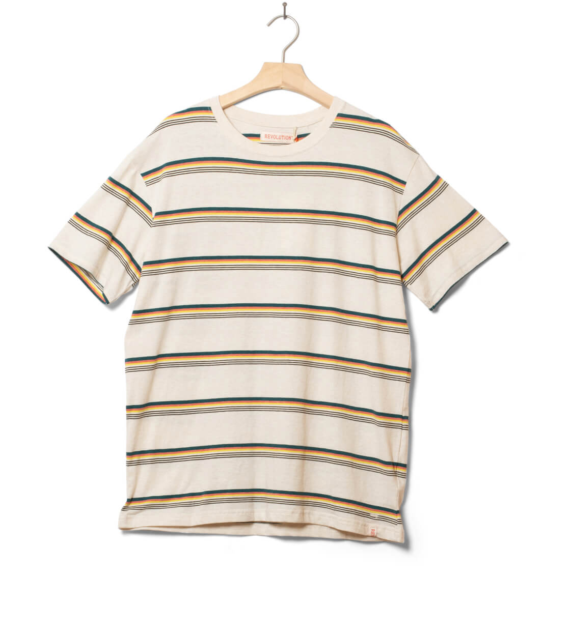 Revolution T-Shirt 1384 Loose beige offwhite