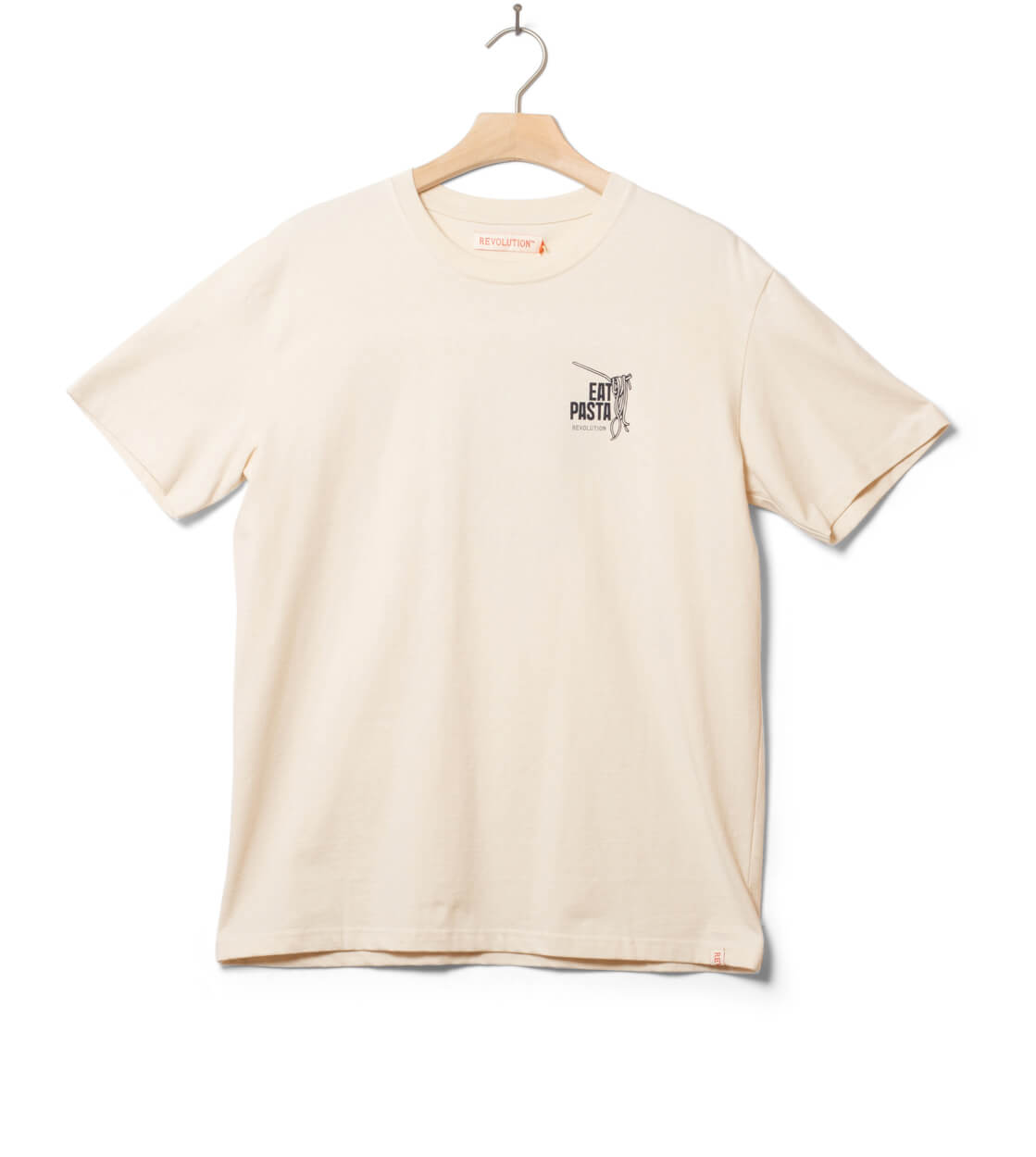 Revolution T-Shirt 1387 Eat beige offwhite