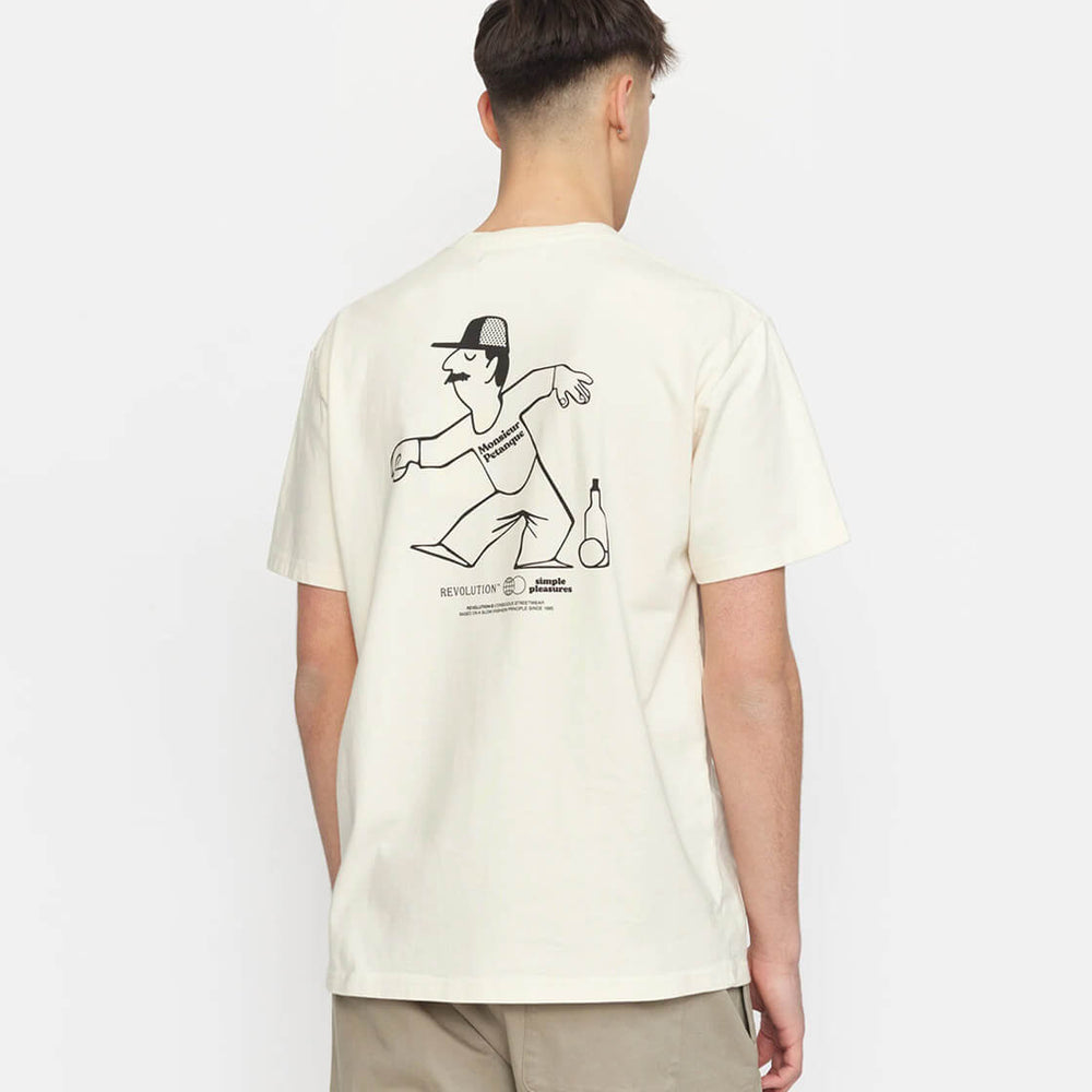 Revolution T-Shirt 1387 Pet beige offwhite